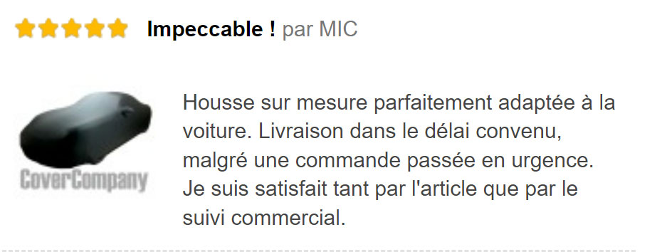 Housse sur Mesure Imperméable Citroen - Cover Company France